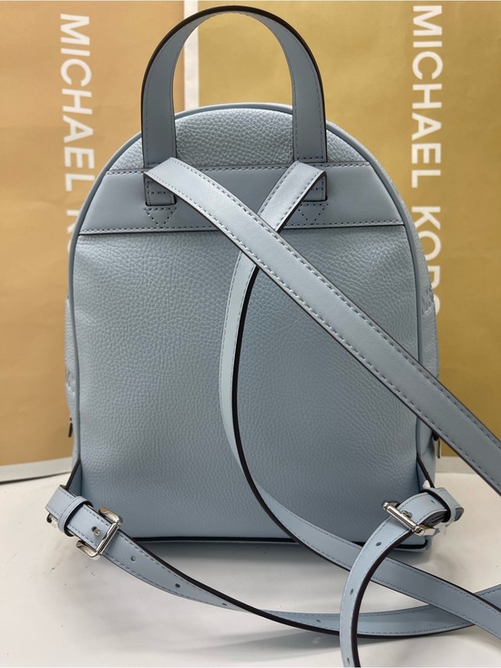 Michael Kors Rhea Medium Zip Logo Debossed Backpack
Pale Ocean 
NWT main image 13